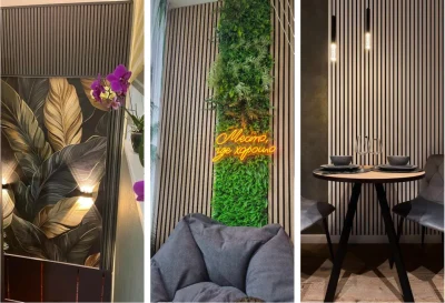 Акустическая стеновая панель Чёрная берёза