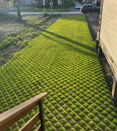 Газонная решетка "Меба" 600х400х100 Стандарт серый