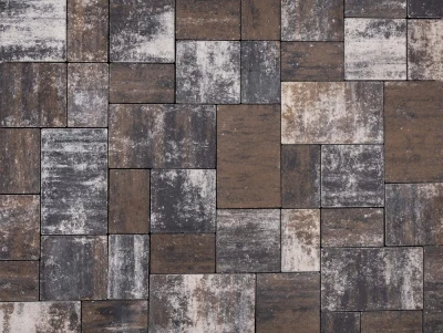 Плитка тротуарная "Городской микс" 60 мм Колормикс Карелия