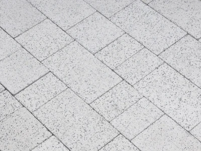 Плитка тротуарная "Городской микс" 60 мм Мрамор Белый с черным